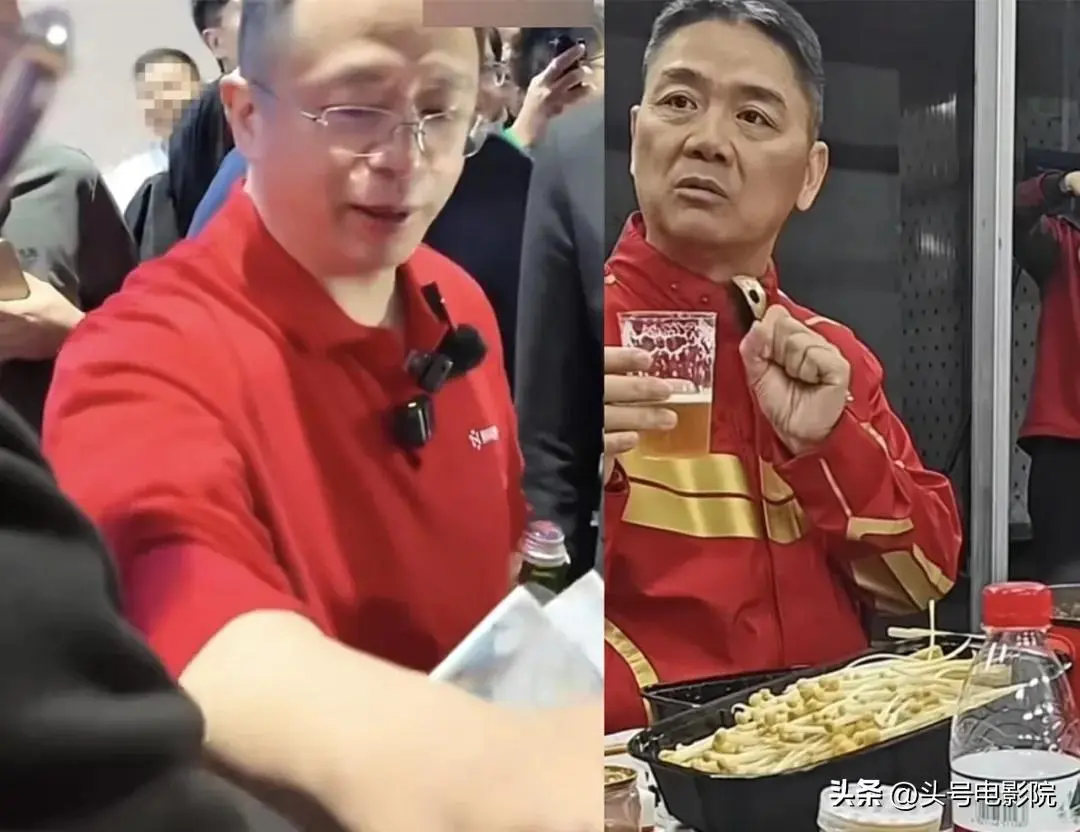 图39：周鸿祎见卤鹅哥，表面很亲民！和刘强东送外卖一对比，差距太大了